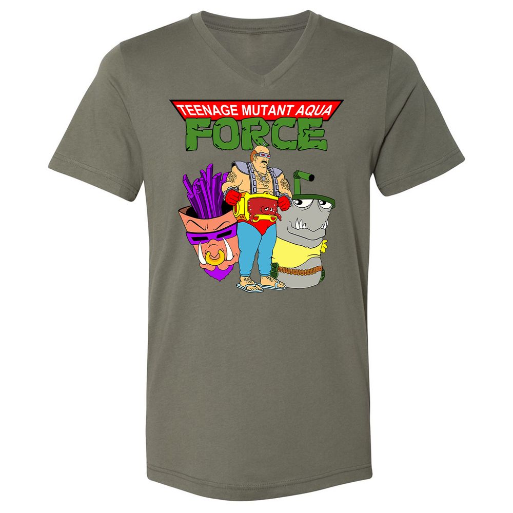 Unisex V-Neck T-Shirt - ZG72MDDD - Military Green - 10