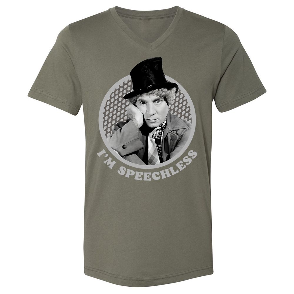 Unisex V-Neck T-Shirt - UAQAQ6A5 - Military Green - 10