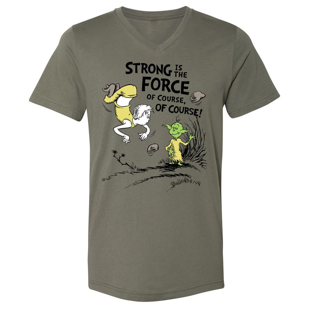 Unisex V-Neck T-Shirt - 5ZB3UHKW - Military Green - 10