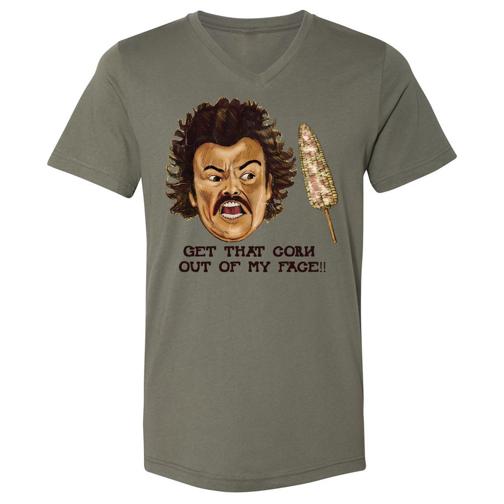 Unisex V-Neck T-Shirt - 6ZWCZHBY - Military Green - 10