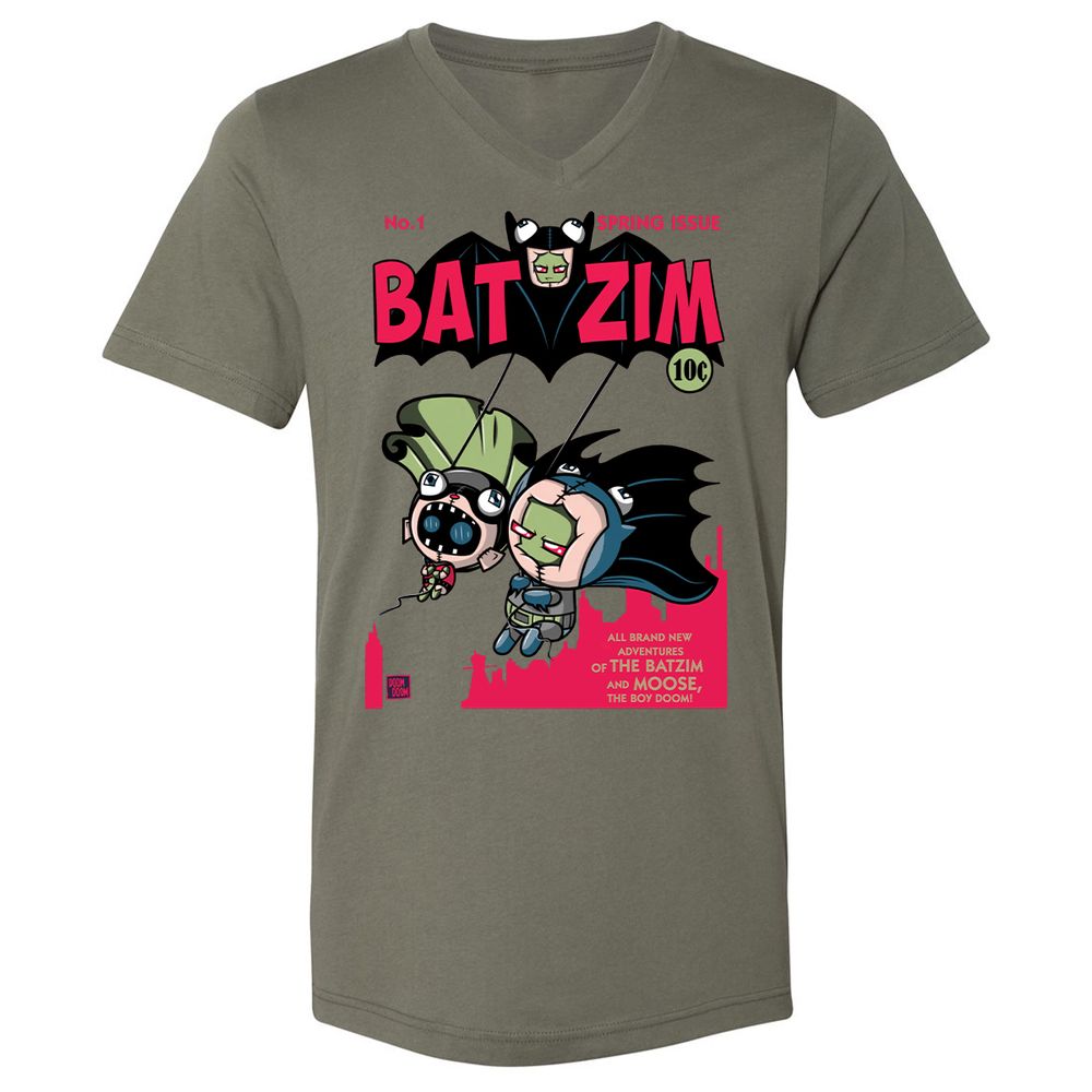 Unisex V-Neck T-Shirt - 1W3BT54W - Military Green - 10