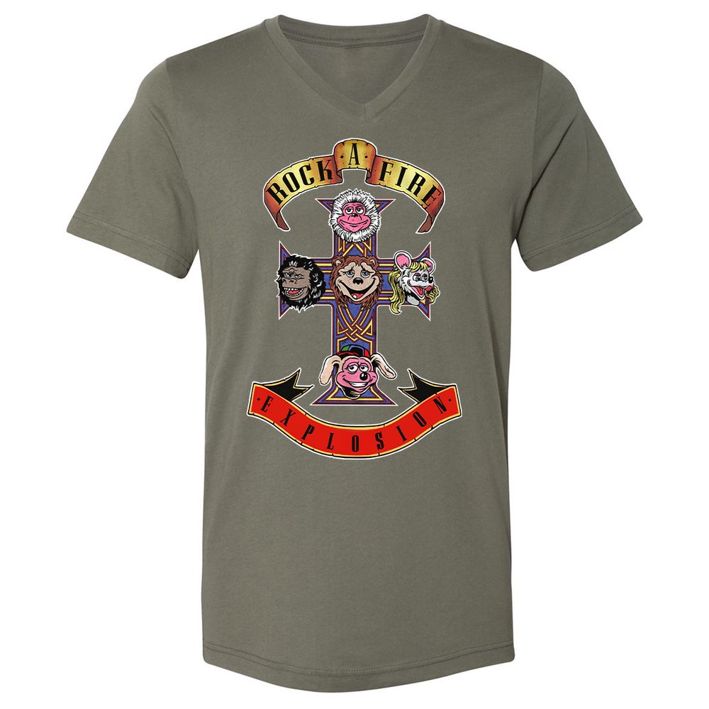 Unisex V-Neck T-Shirt - A41CELKZ - Military Green - 10