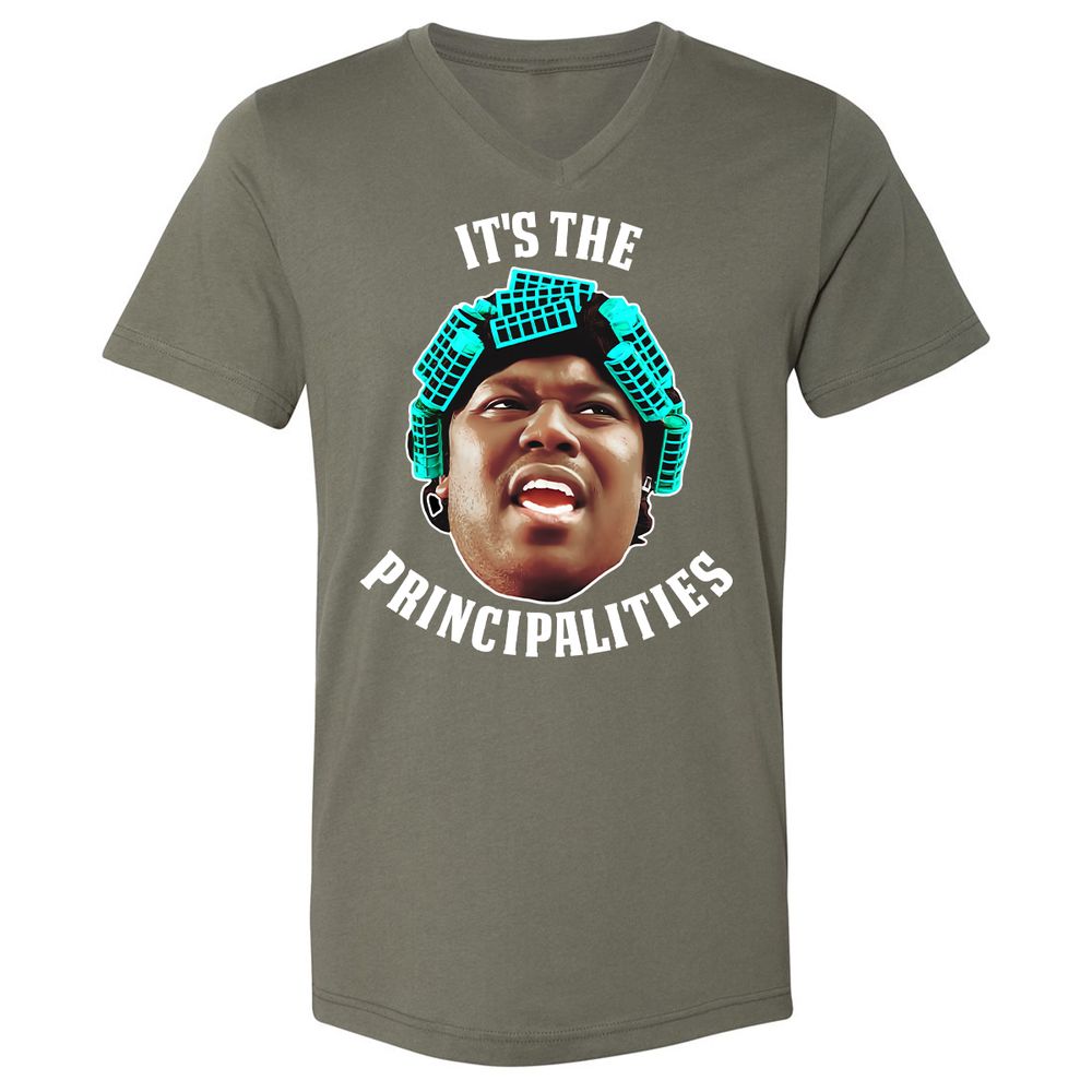 Unisex V-Neck T-Shirt - DE3MM3HX - Military Green - 10