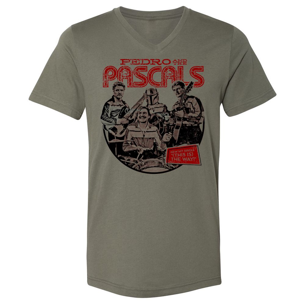 Unisex V-Neck T-Shirt - EWF1U8BL - Military Green - 10