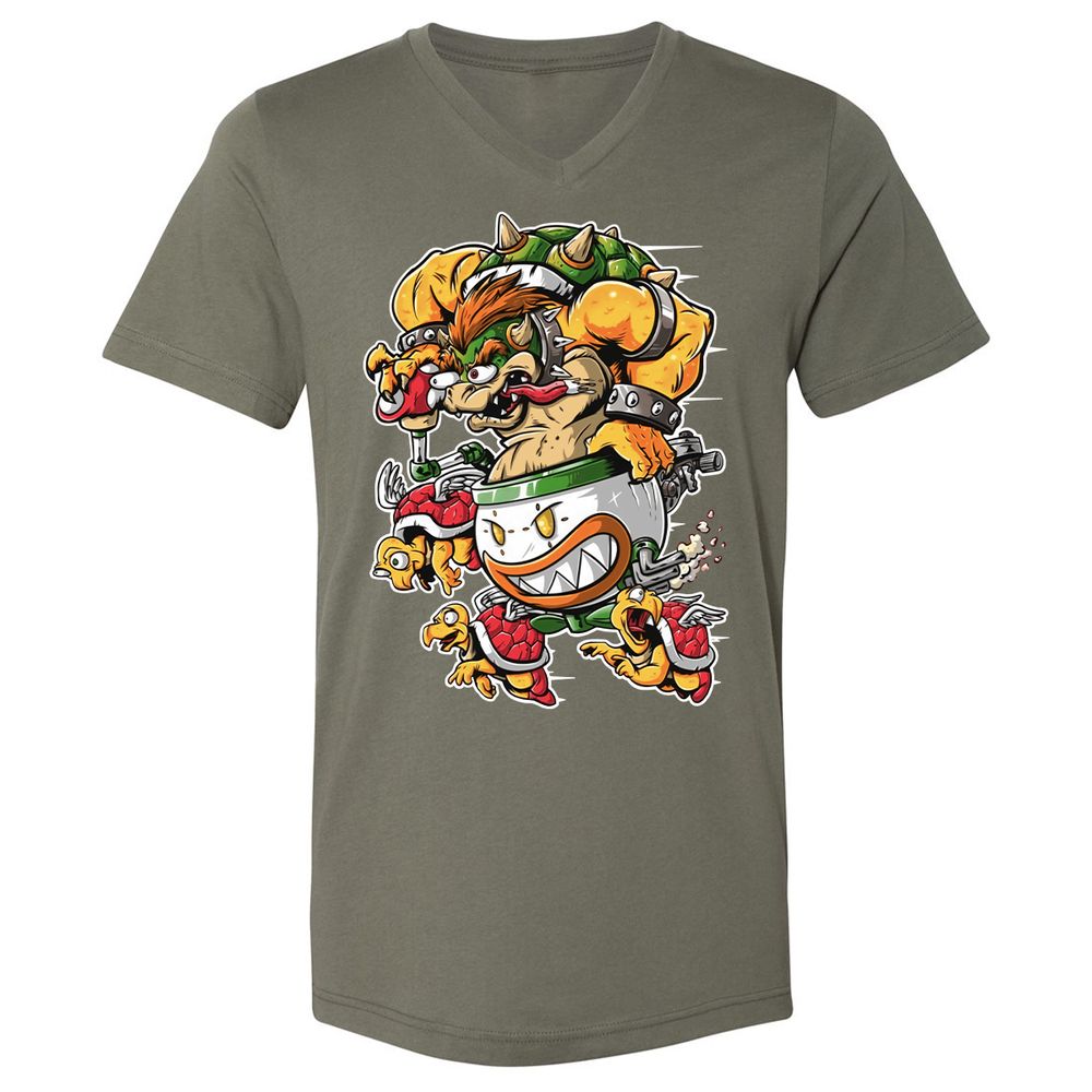 Unisex V-Neck T-Shirt - VS1SEVXJ - Military Green - 10