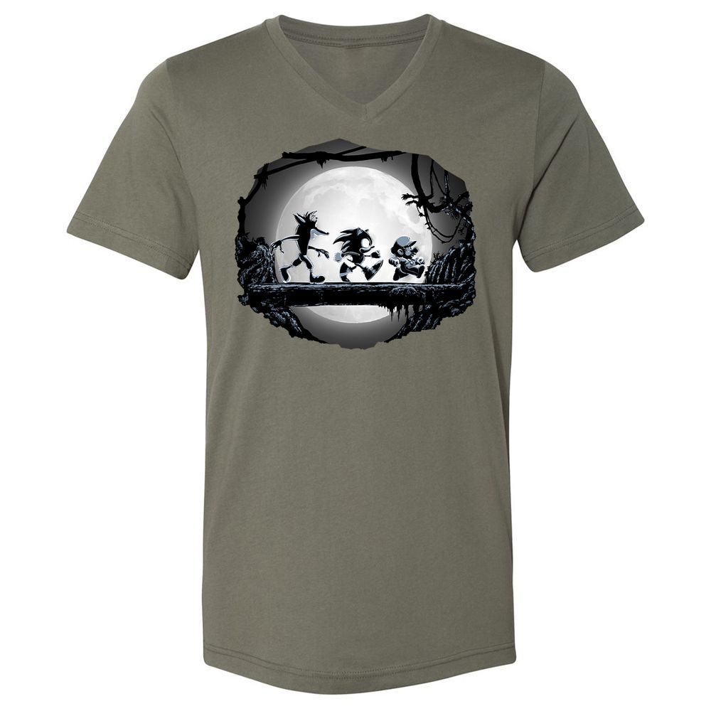 Unisex V-Neck T-Shirt - UA6Z4VUN - Military Green - 10