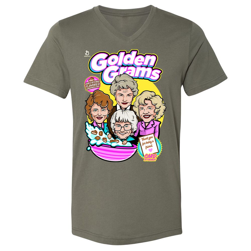 Unisex V-Neck T-Shirt - XWPW415Q - Military Green - 10