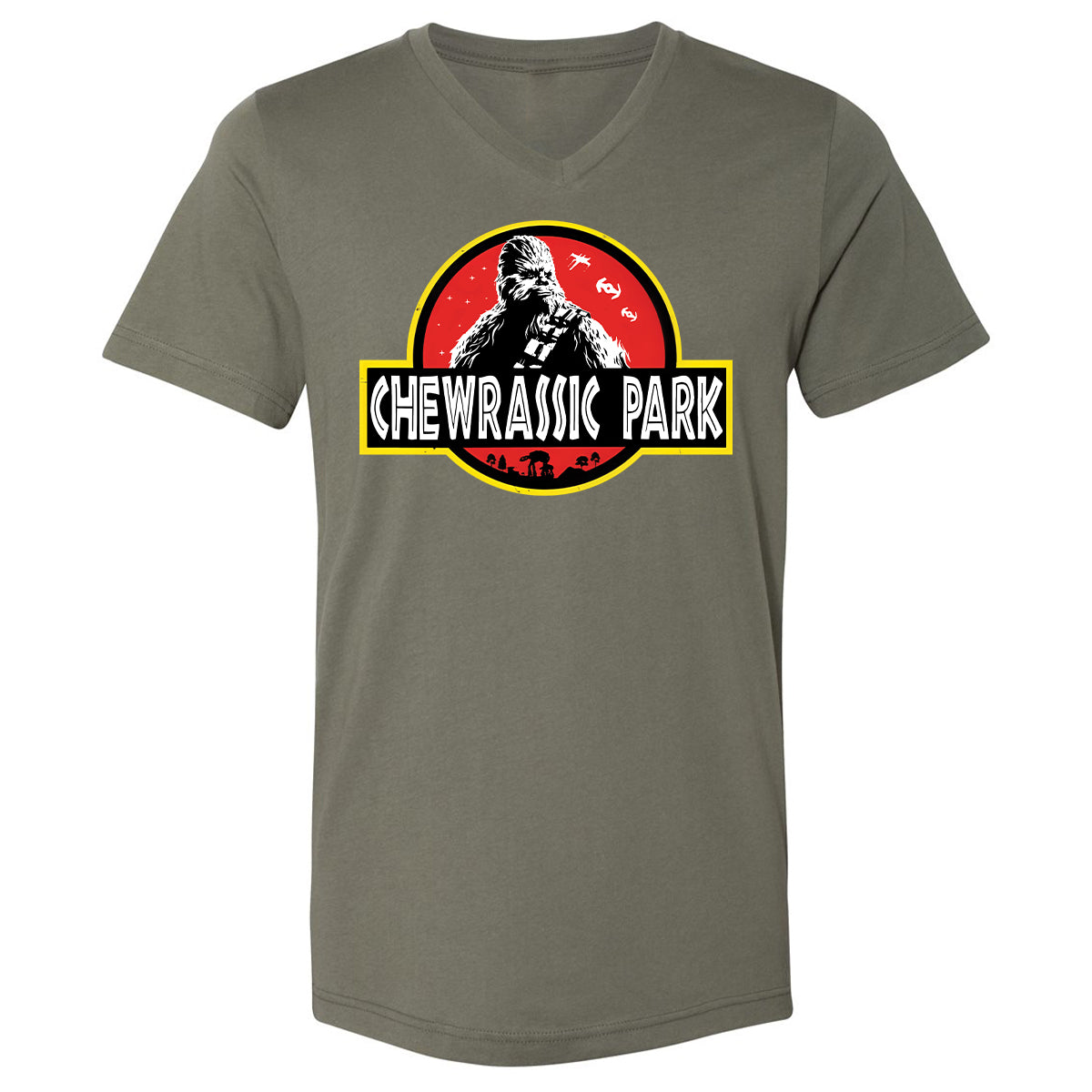 Unisex V-Neck T-Shirt - SQB3SM22 - Military Green - 10