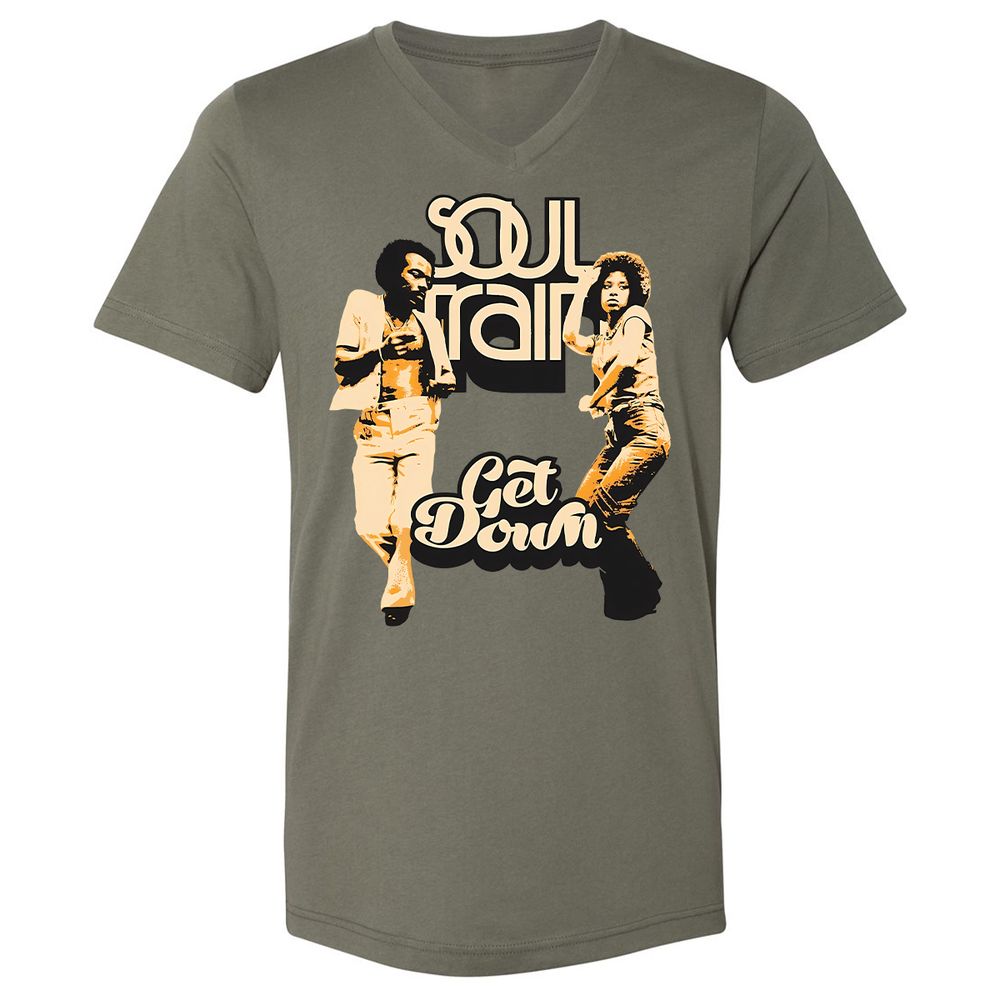 Unisex V-Neck T-Shirt - WBGZV889 - Military Green - 10