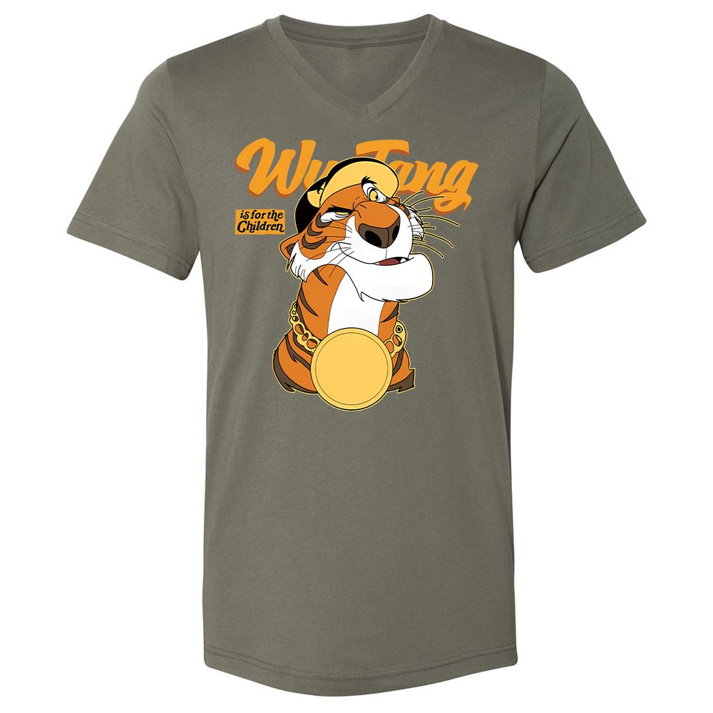 Unisex V-Neck T-Shirt - X3W12NF6 - Military Green - 10