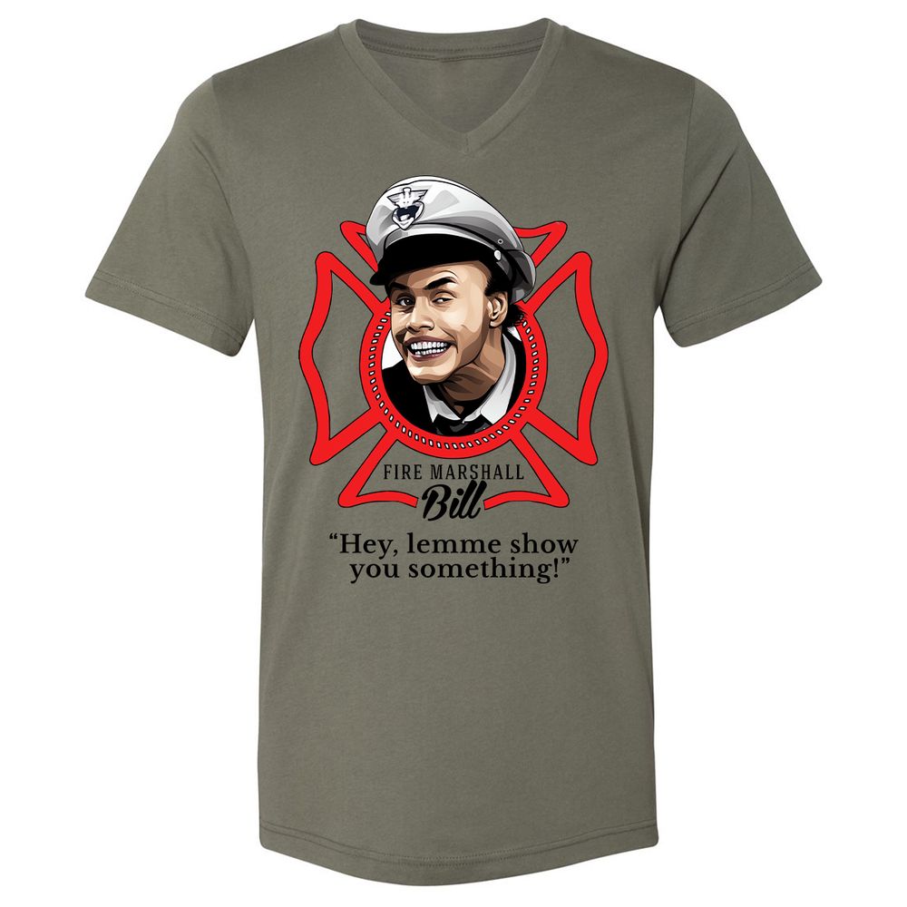 Unisex V-Neck T-Shirt - BE2N96R8 - Military Green - 10