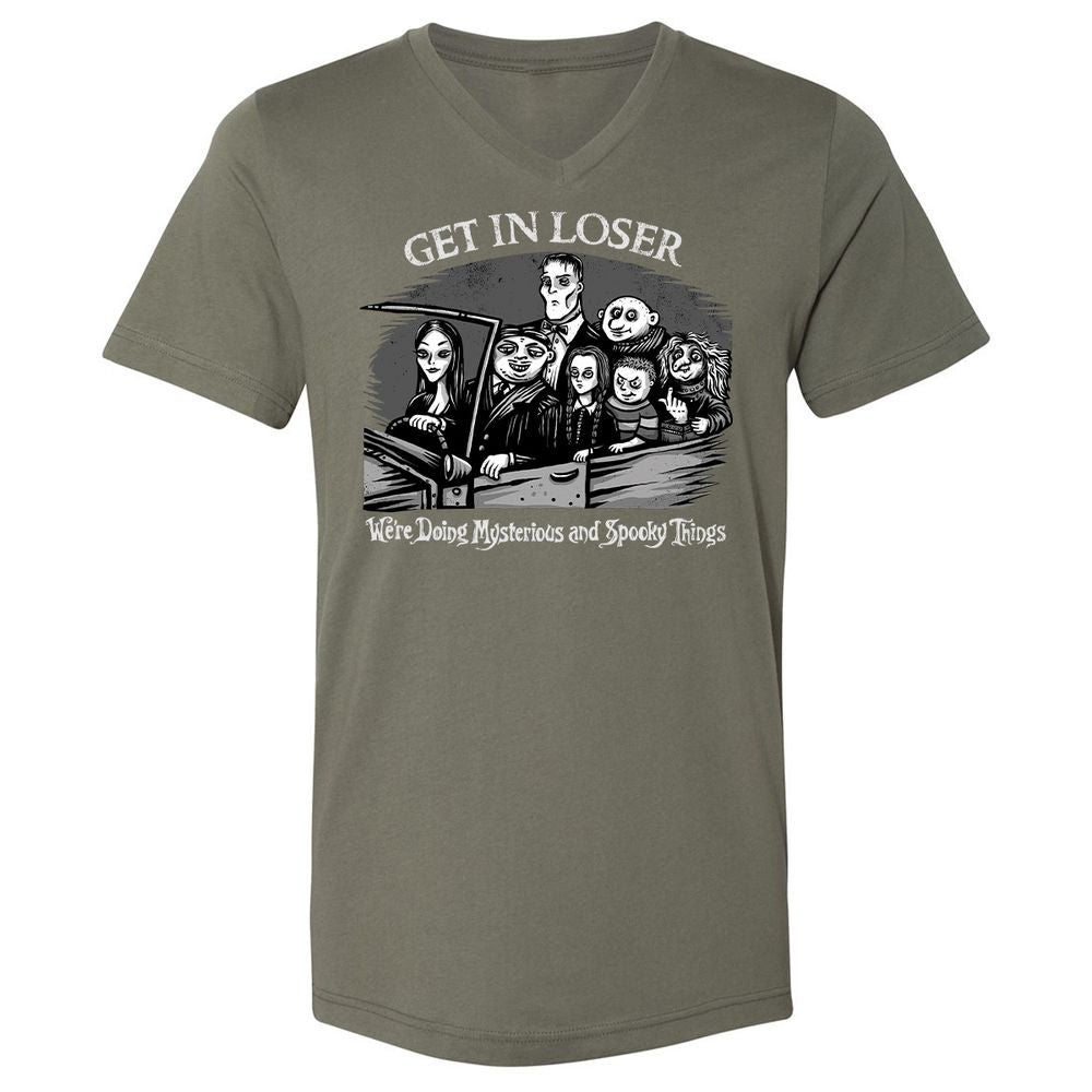 Unisex V-Neck T-Shirt - PXN9VXGB - Military Green - 10