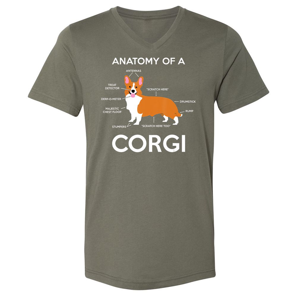 Unisex V-Neck T-Shirt - EY3G6V34 - Military Green - 10