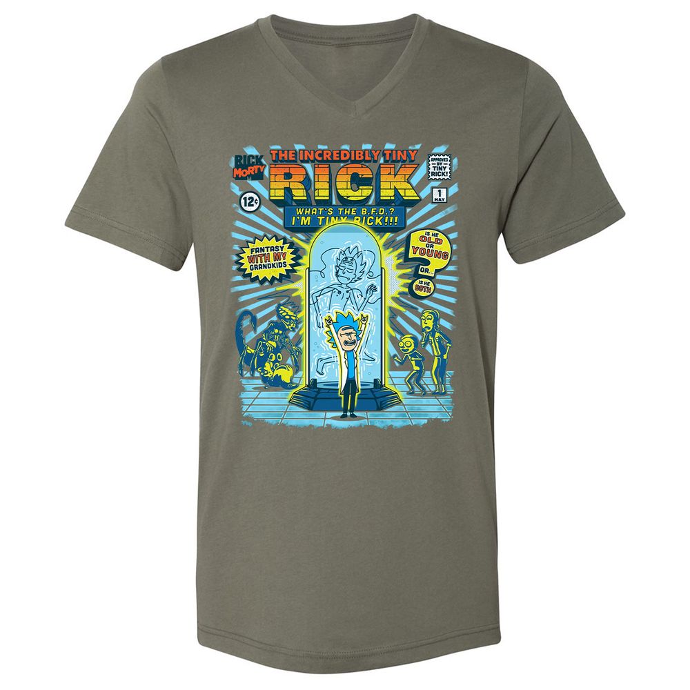 Unisex V-Neck T-Shirt - 9L8N3ESZ - Military Green - 10
