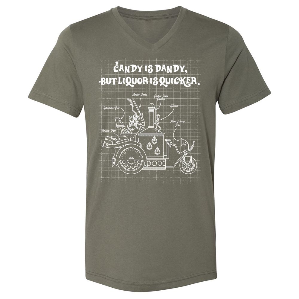 Unisex V-Neck T-Shirt - VP8U48AY - Military Green - 10