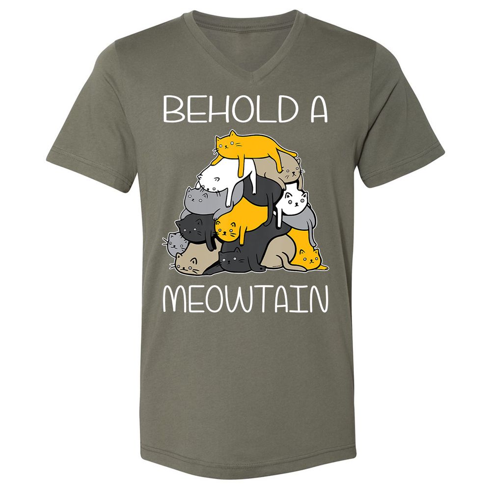 Unisex V-Neck T-Shirt - CEV3XXBY - Military Green - 10