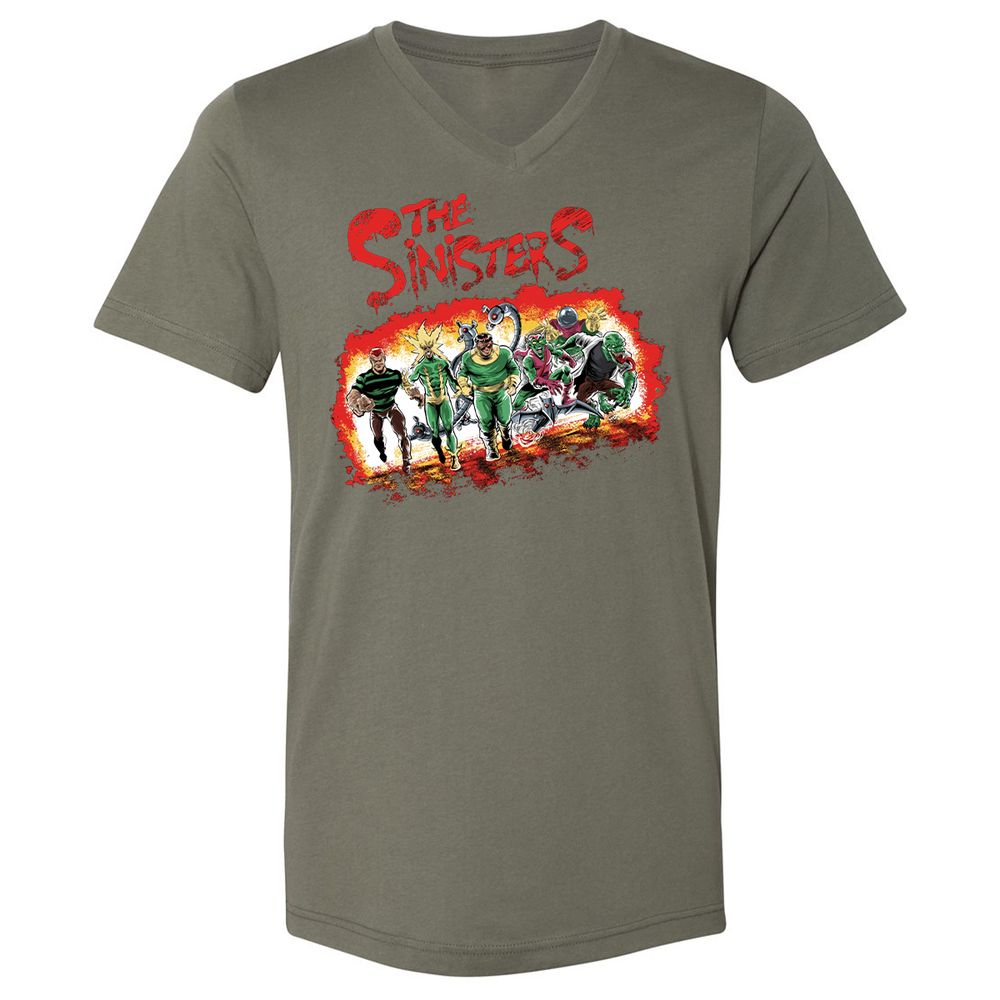 Unisex V-Neck T-Shirt - 3PXC7BVT - Military Green - 10