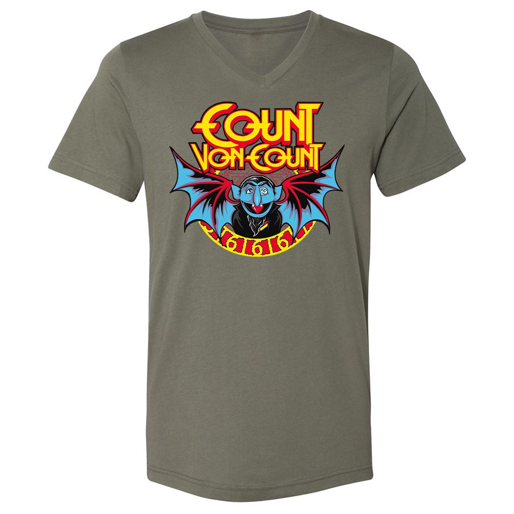Unisex V-Neck T-Shirt - 88PZ5G9U - Military Green - 10