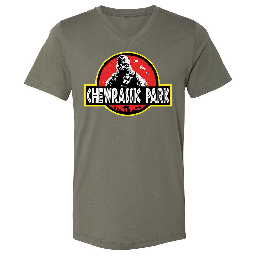 Unisex V-Neck T-Shirt - WJECB9PG - Military Green - 10