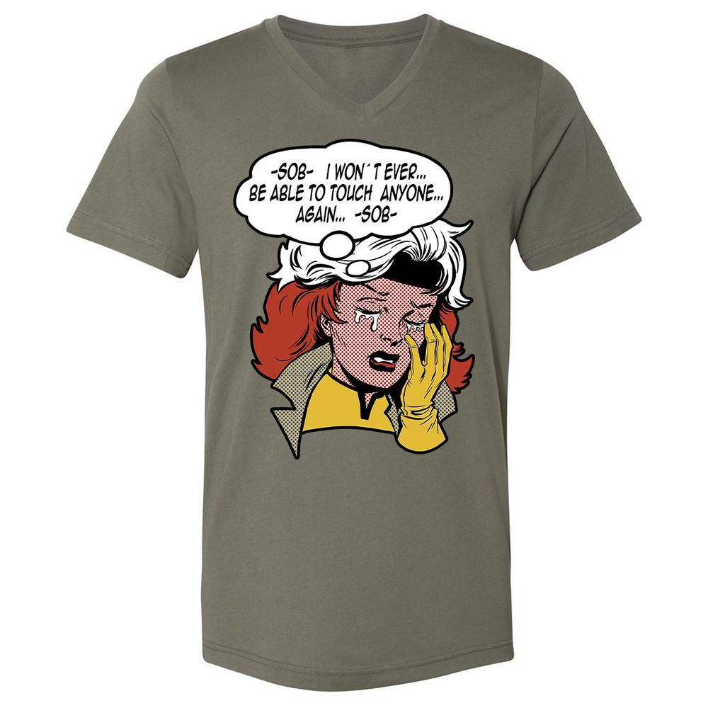 Unisex V-Neck T-Shirt - MJAXLCXC - Military Green - 10