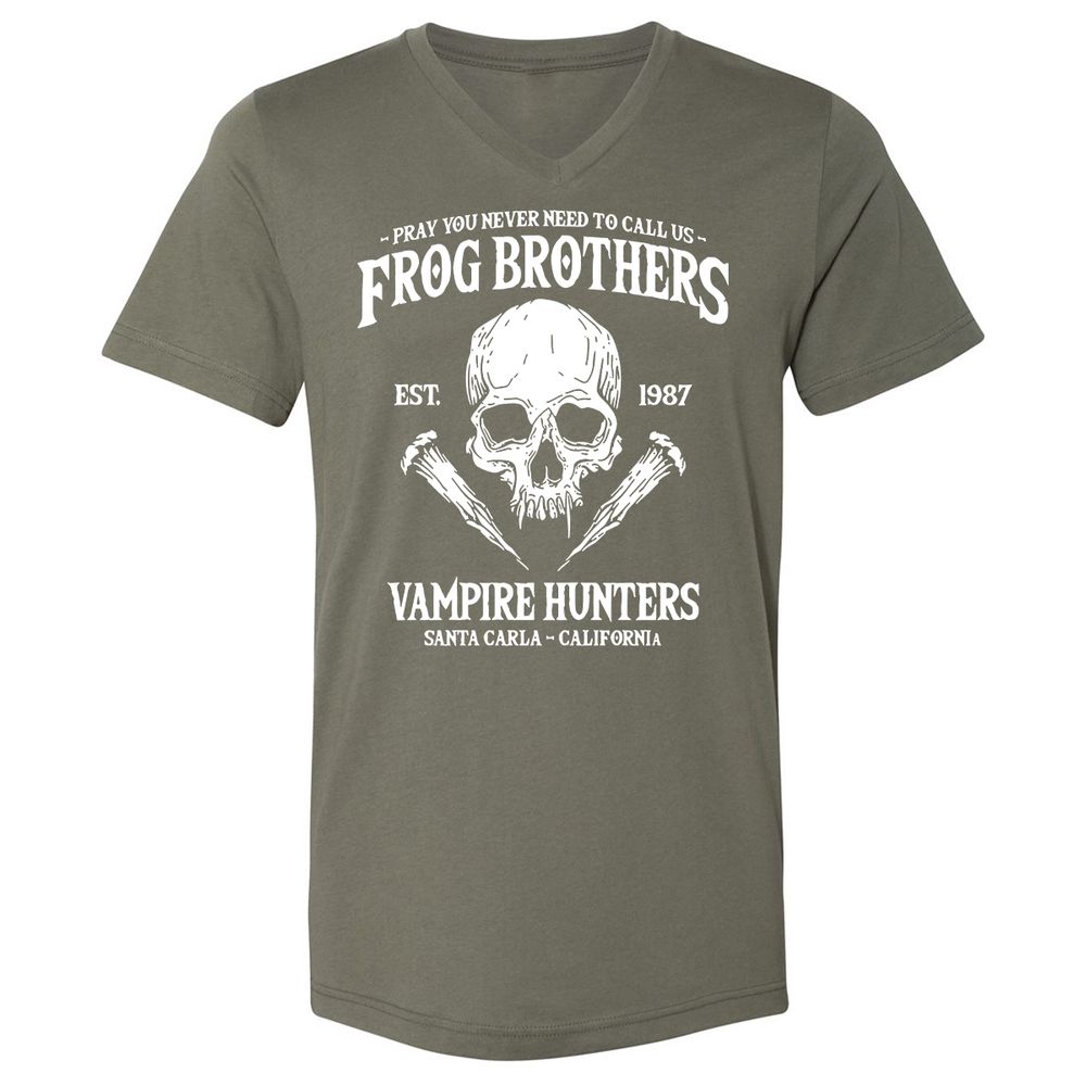 Unisex V-Neck T-Shirt - UQ25VKR2 - Military Green - 10