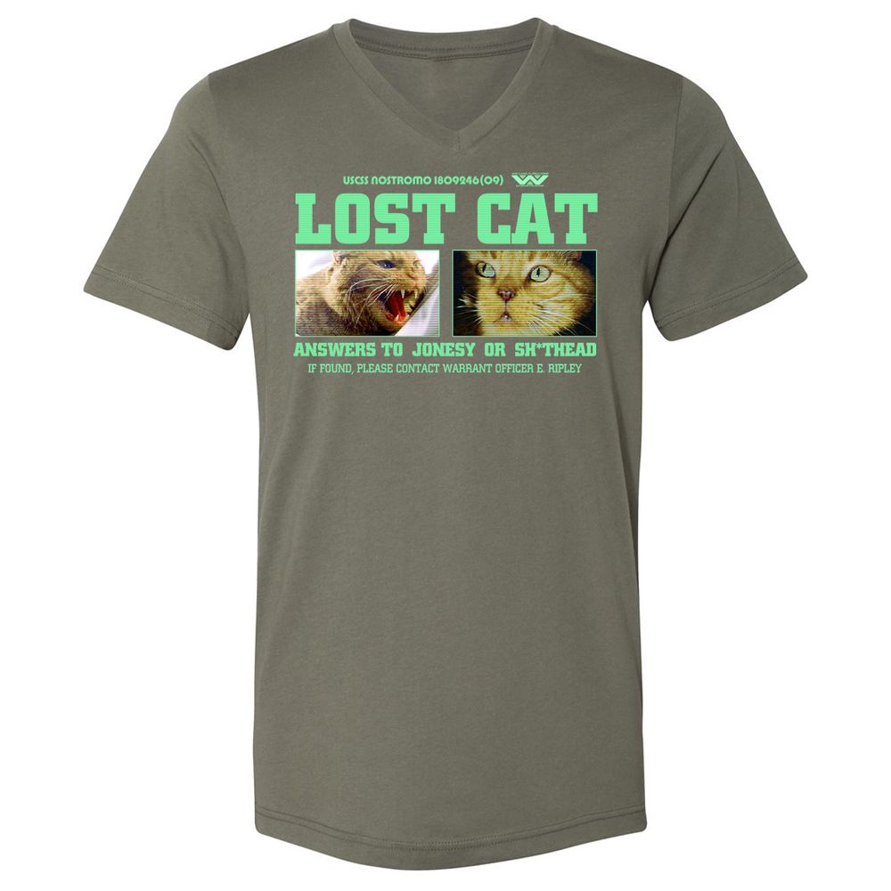 Unisex V-Neck T-Shirt - R84XMN4U - Military Green - 10