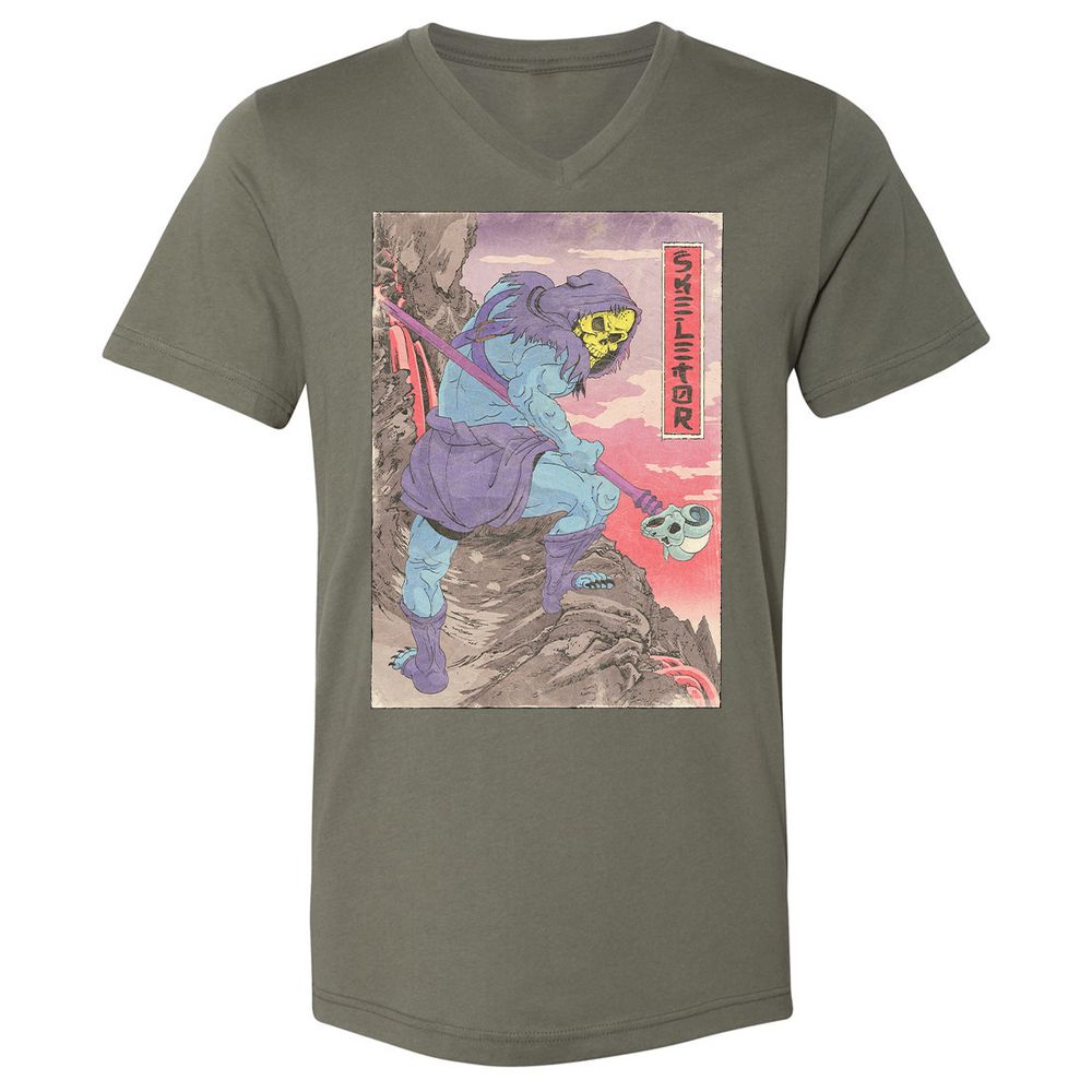 Unisex V-Neck T-Shirt - QTQ6VNSB - Military Green - 10