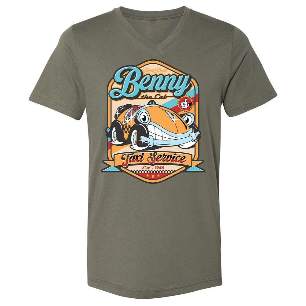 Unisex V-Neck T-Shirt - 2JTHAMFJ - Military Green - 10