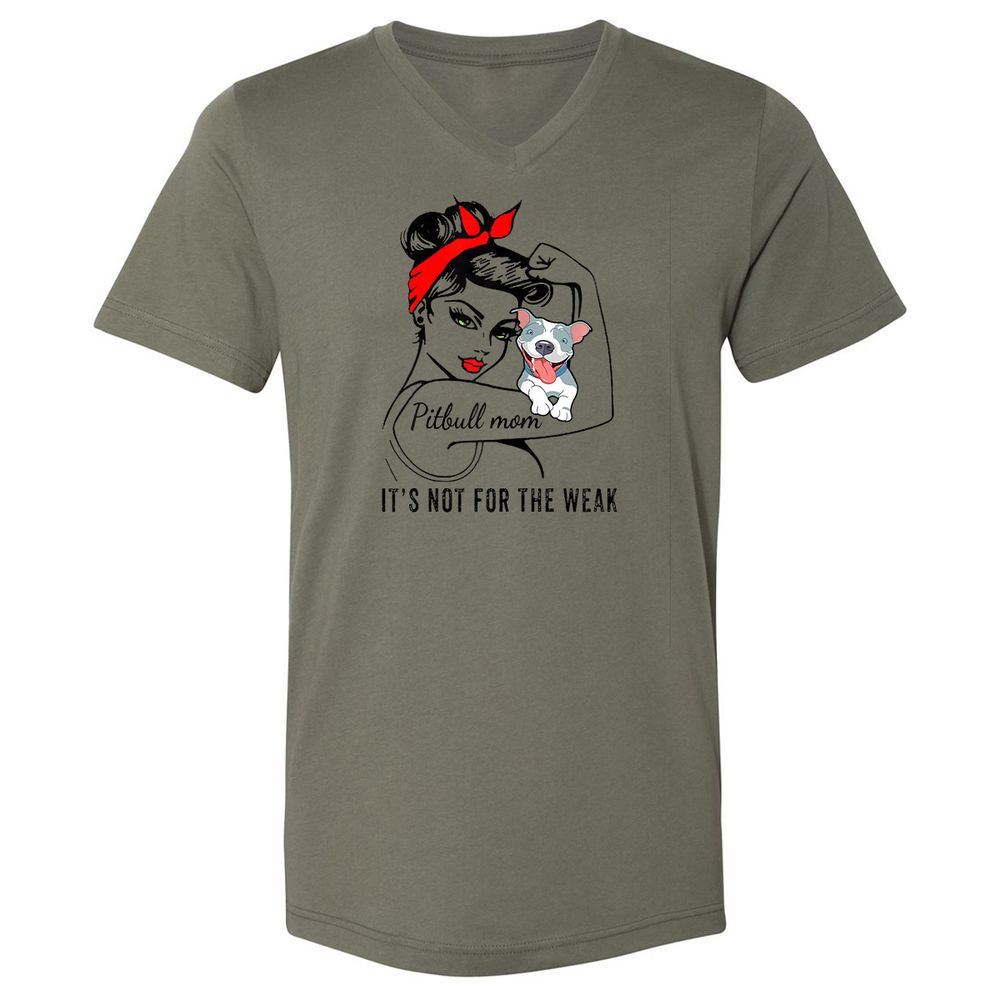 Unisex V-Neck T-Shirt - SQVHQPD9 - Military Green - 10