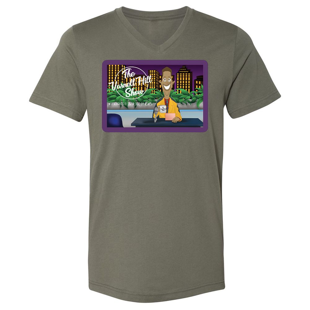 Unisex V-Neck T-Shirt - GFZBWZ5T - Military Green - 10