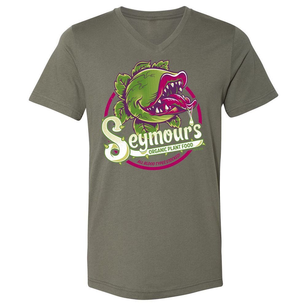 Unisex V-Neck T-Shirt - XXRWZJ1Z - Military Green - 10