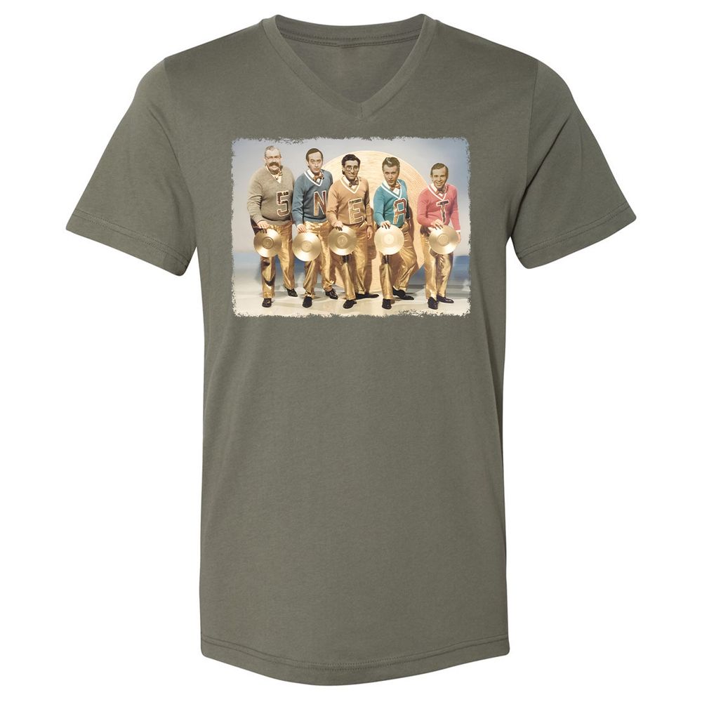 Unisex V-Neck T-Shirt - CCT5EZXX - Military Green - 10