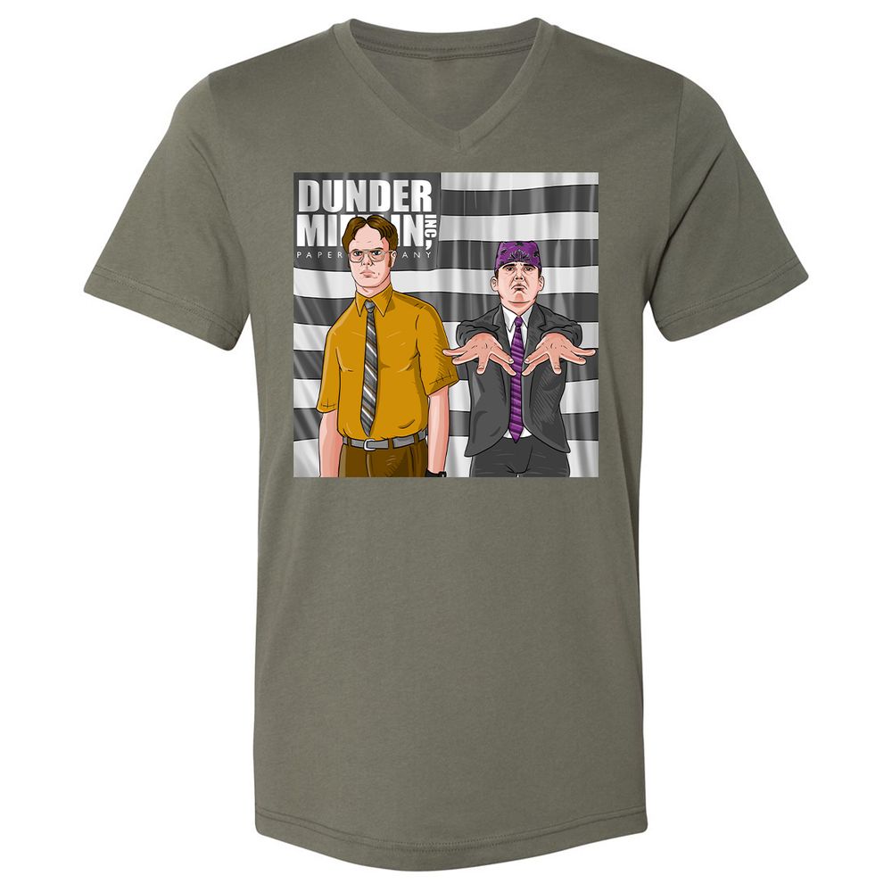 Unisex V-Neck T-Shirt - 78FT7P78 - Military Green - 10