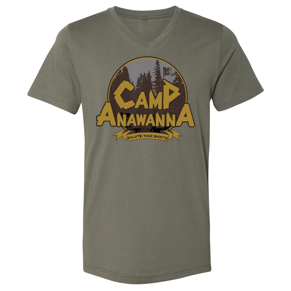 Unisex V-Neck T-Shirt - F4A41ZTT - Military Green - 10