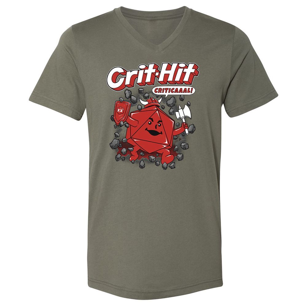 Unisex V-Neck T-Shirt - WNPGVS3Y - Military Green - 10