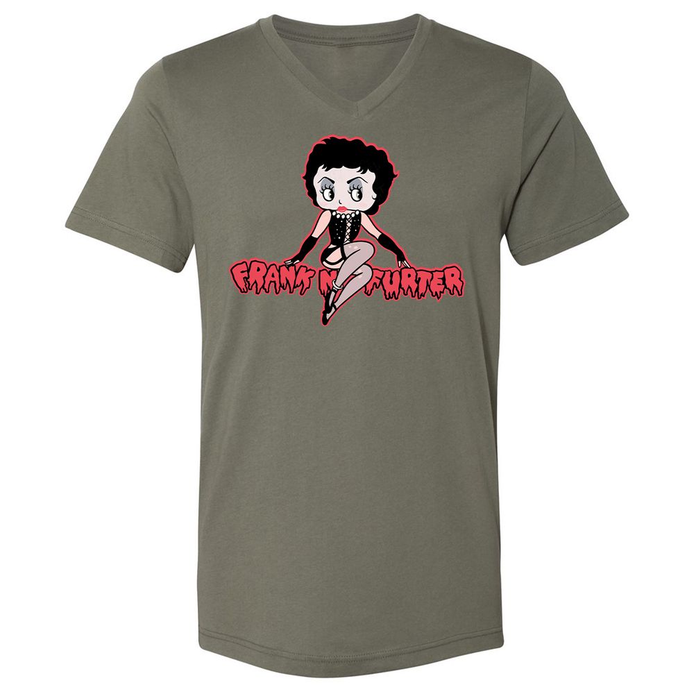 Unisex V-Neck T-Shirt - STD6JFVY - Military Green - 10
