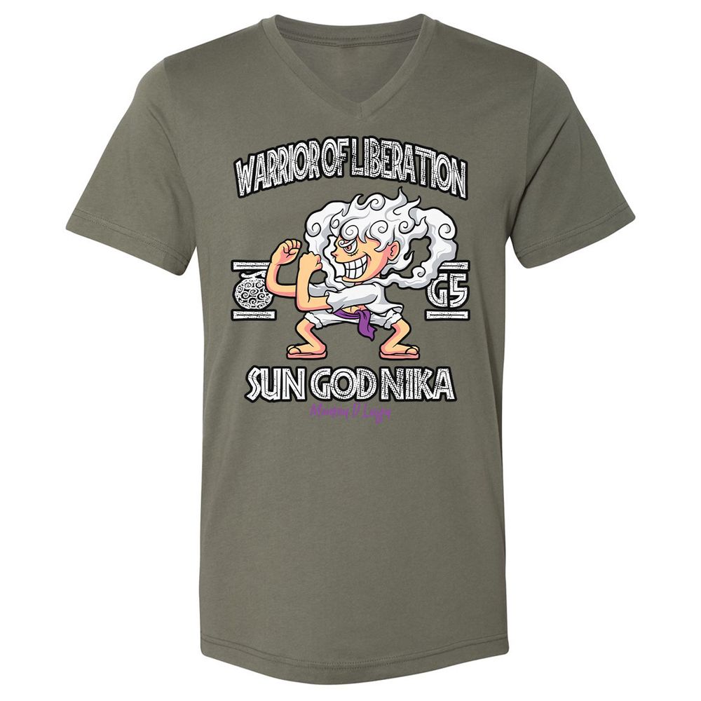 Unisex V-Neck T-Shirt - VB98SZTS - Military Green - 10