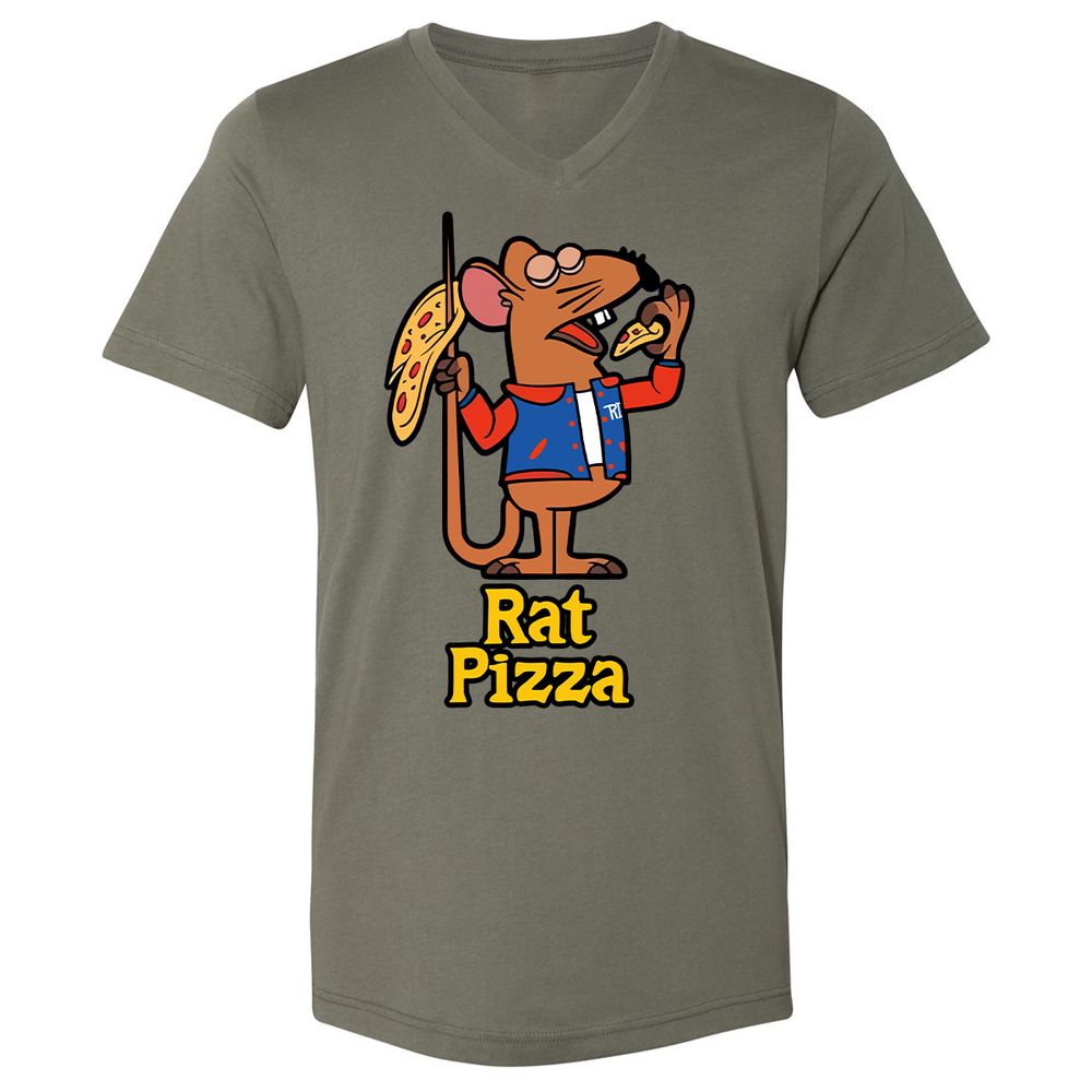 Unisex V-Neck T-Shirt - JKAQKS1X - Military Green - 10
