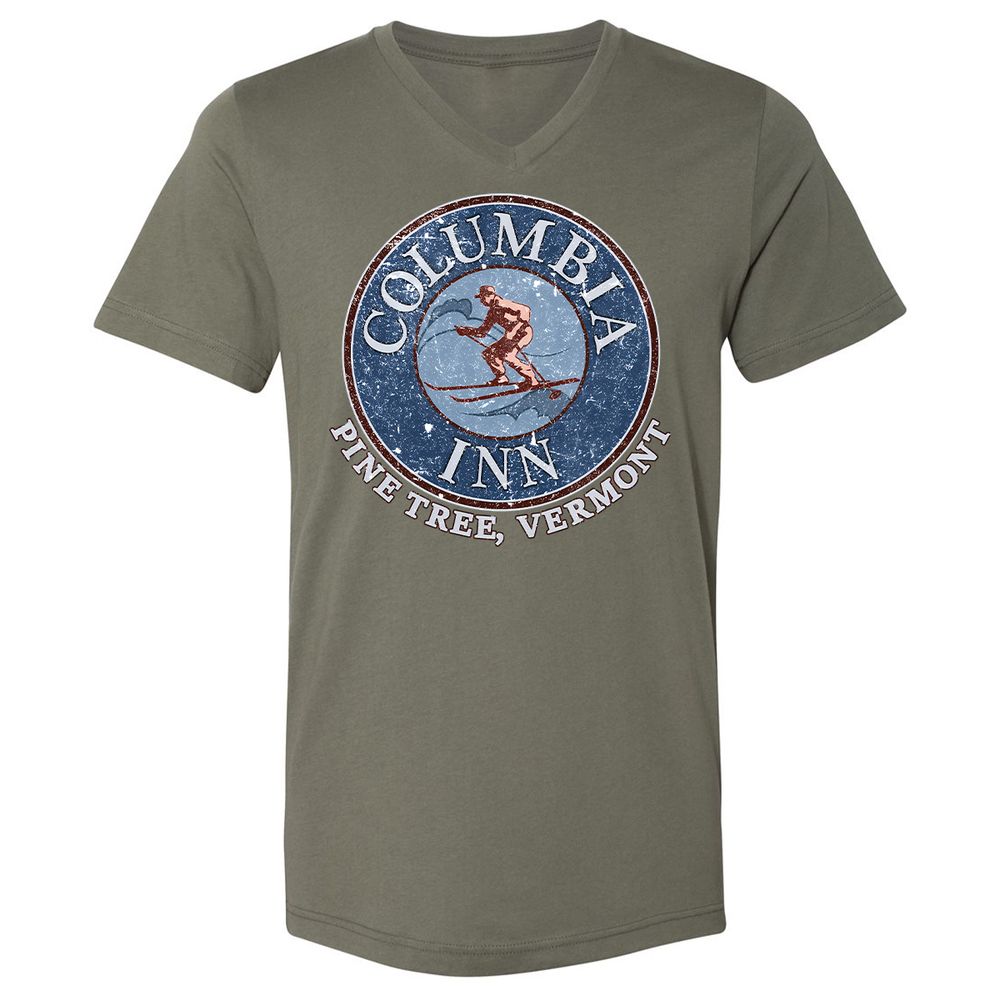 Unisex V-Neck T-Shirt - TWKWL3JX - Military Green - 10