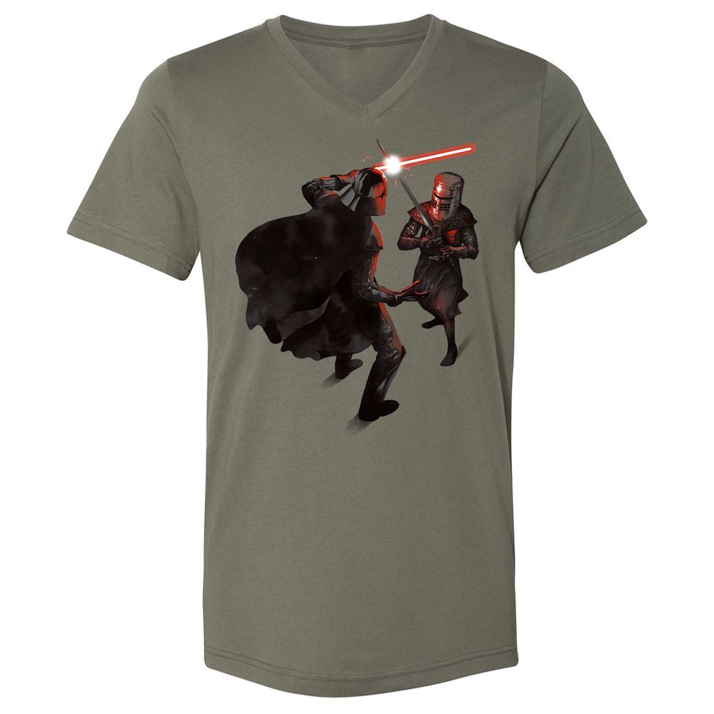 Unisex V-Neck T-Shirt - 16F16CUK - Military Green - 10