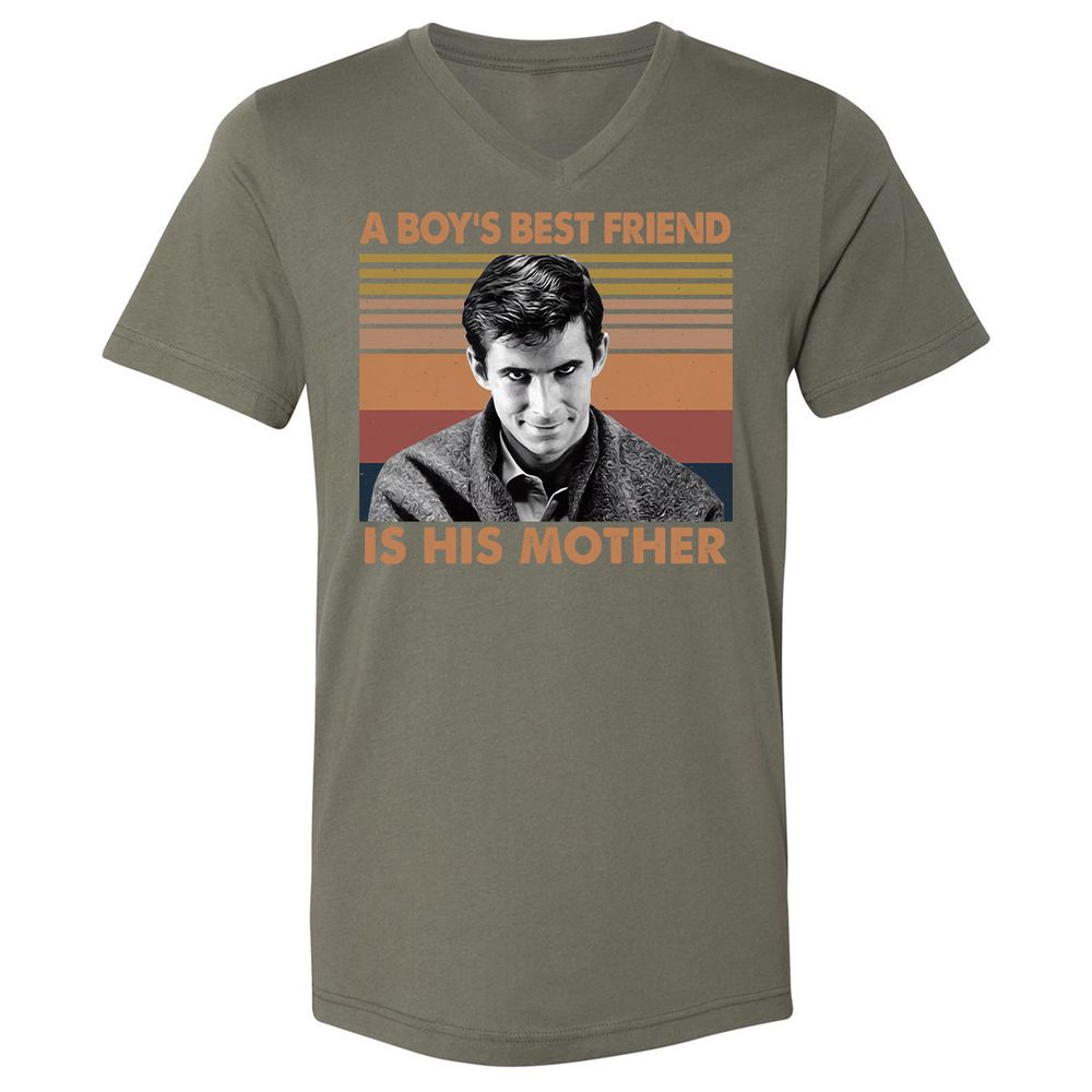 Unisex V-Neck T-Shirt - YYVBJWYT - Military Green - 10