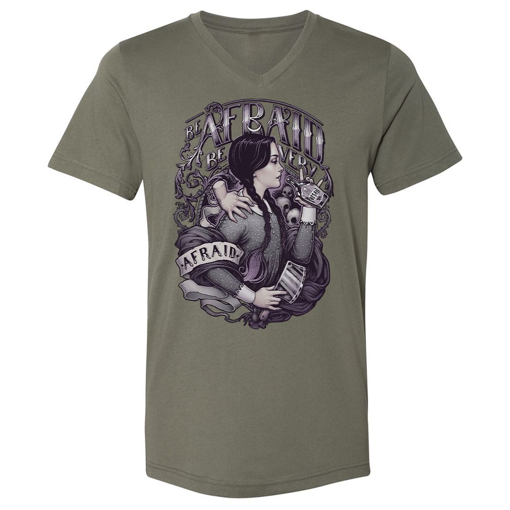 Unisex V-Neck T-Shirt - VRJHR8QH - Military Green - 10