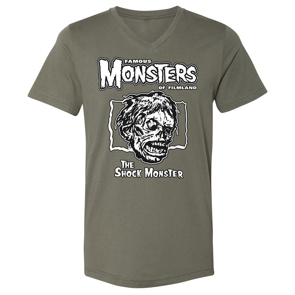 Unisex V-Neck T-Shirt - EKHLPCPA - Military Green - 10