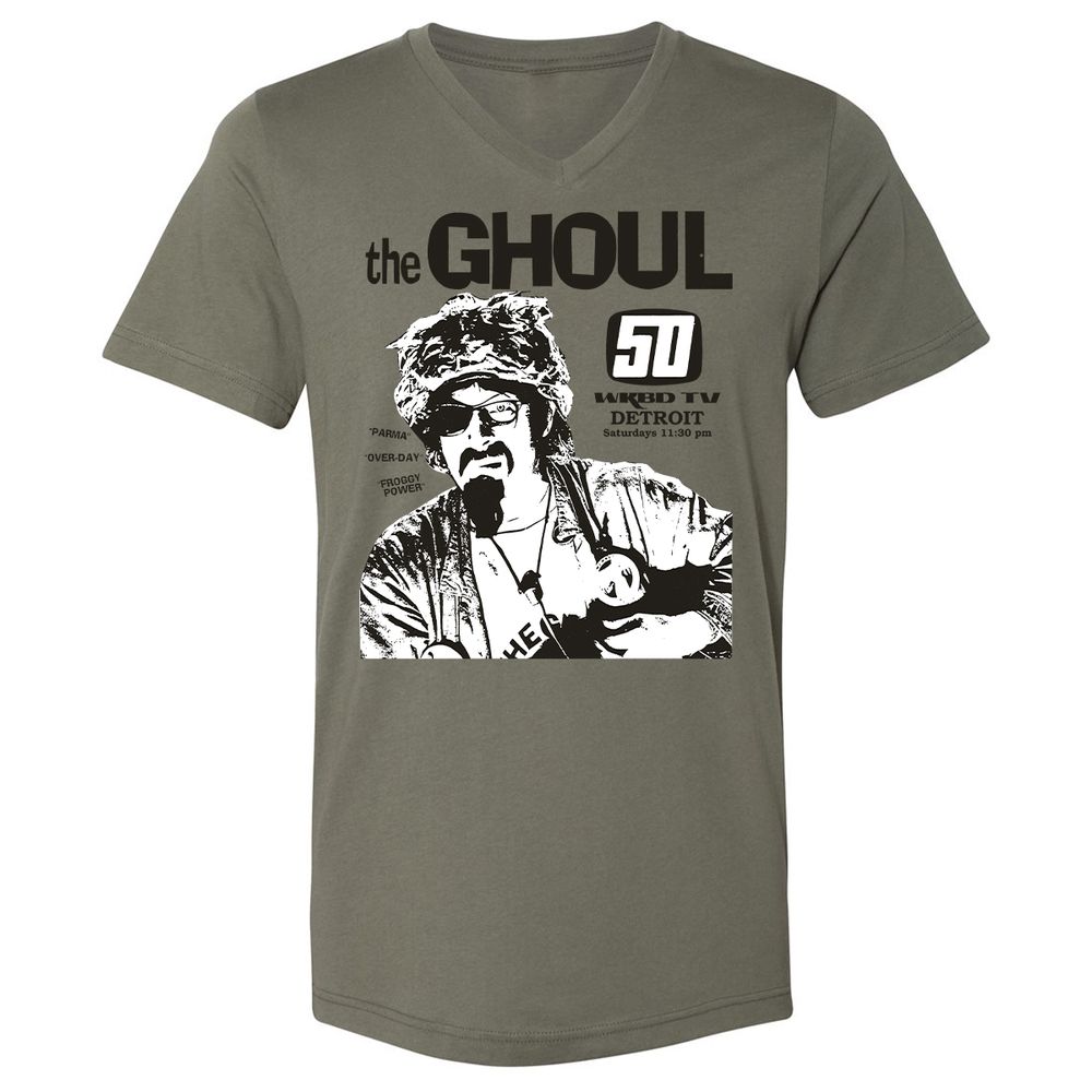 Unisex V-Neck T-Shirt - GSB3RW4P - Military Green - 10