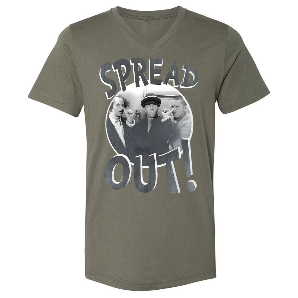 Unisex V-Neck T-Shirt - AN5QSR1Z - Military Green - 10