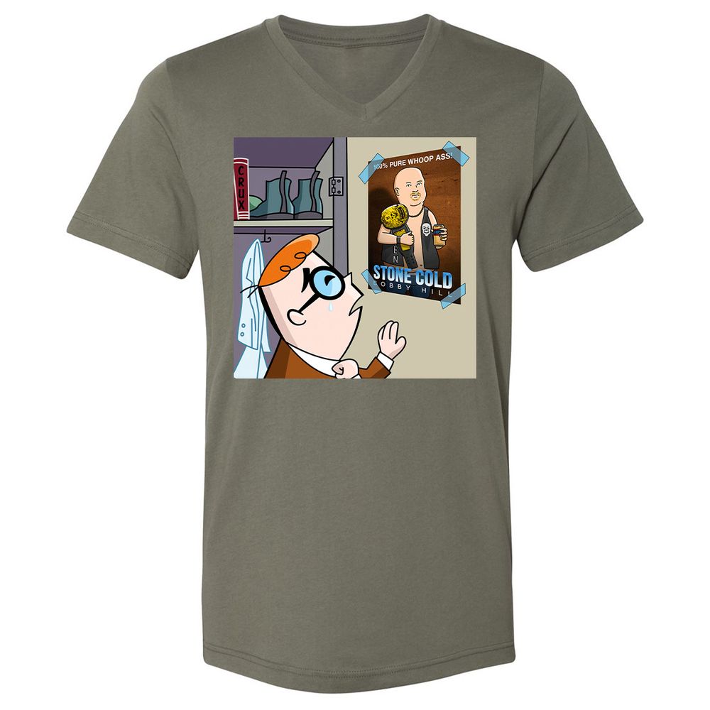 Unisex V-Neck T-Shirt - EYE2AMA6 - Military Green - 10