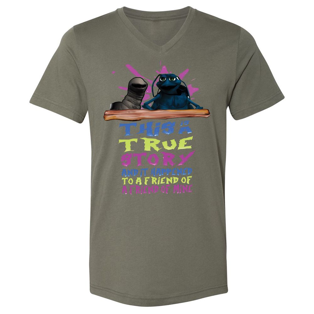 Unisex V-Neck T-Shirt - 7TCR9JVV - Military Green - 10