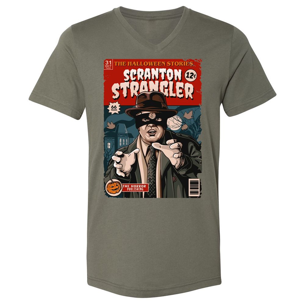 Unisex V-Neck T-Shirt - JZ21DRKZ - Military Green - 10