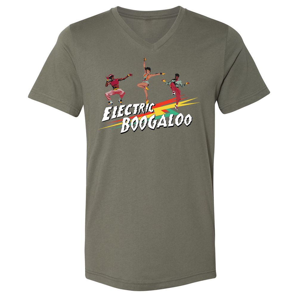 Unisex V-Neck T-Shirt - 1HHD4NQM - Military Green - 10