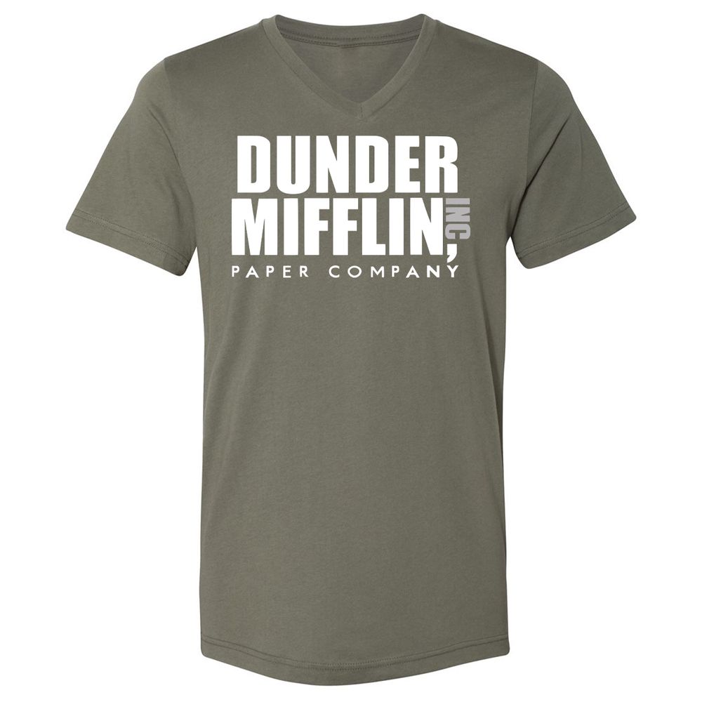 Unisex V-Neck T-Shirt - 69Q1TDTU - Military Green - 10